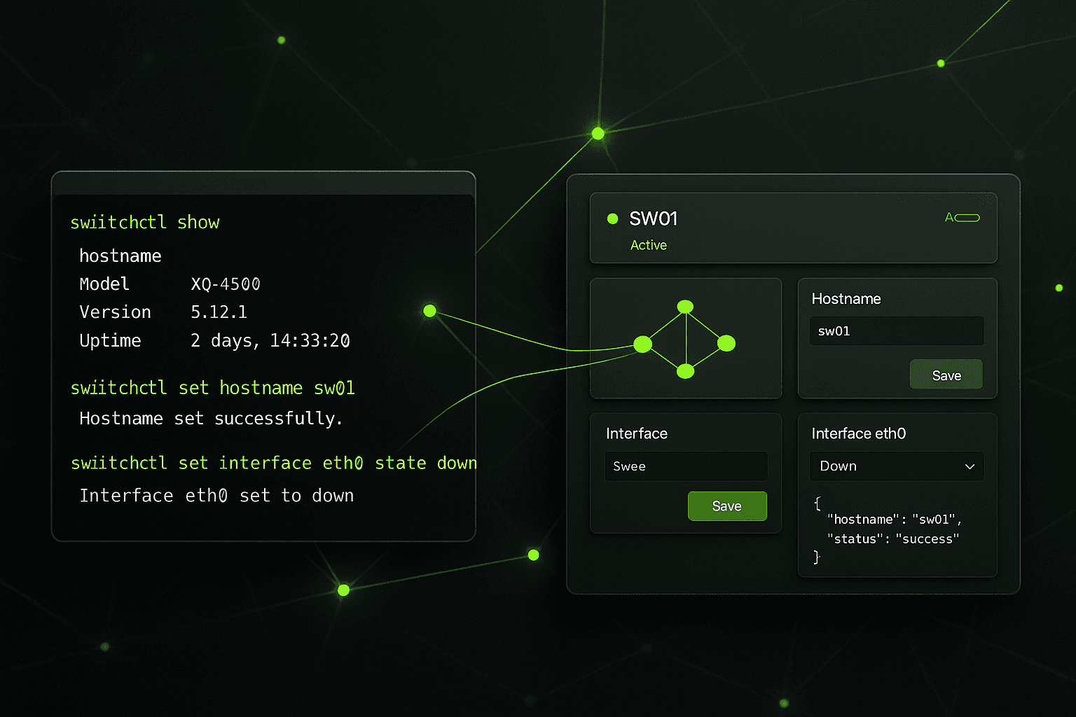 SwitchConfigSim: Network Switch Management Interface