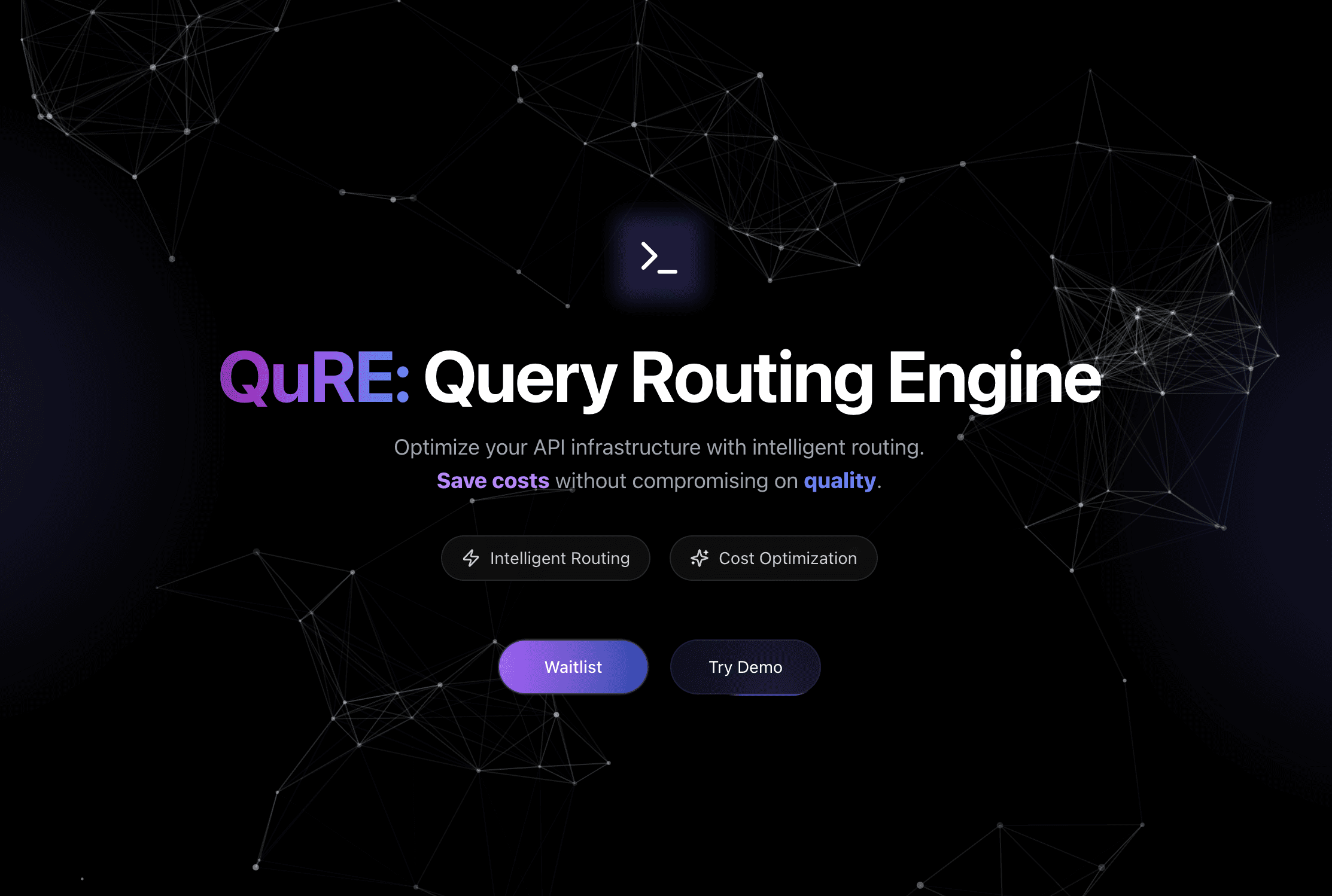 QuRE: Query Routing Engine